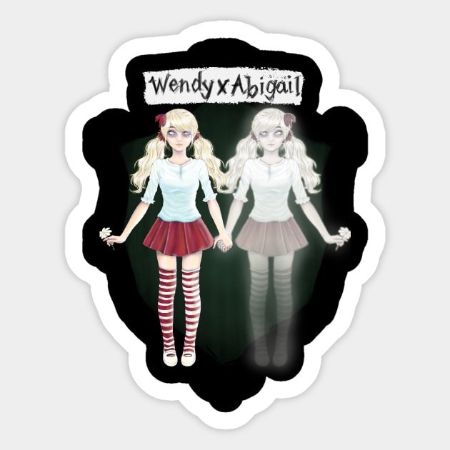 Dont Starve: Wendy and Abigail Sticker by Designs by Twilight